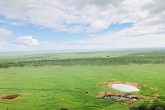 výhled z Voi Safari lodge